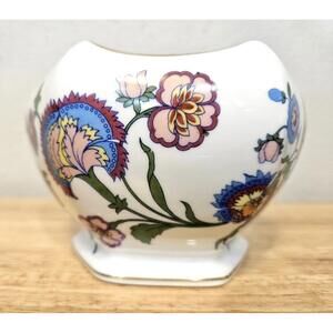 Rare Rosenthal Porcelain Bowl/Vase With Parrot & Peony Painting 1920's